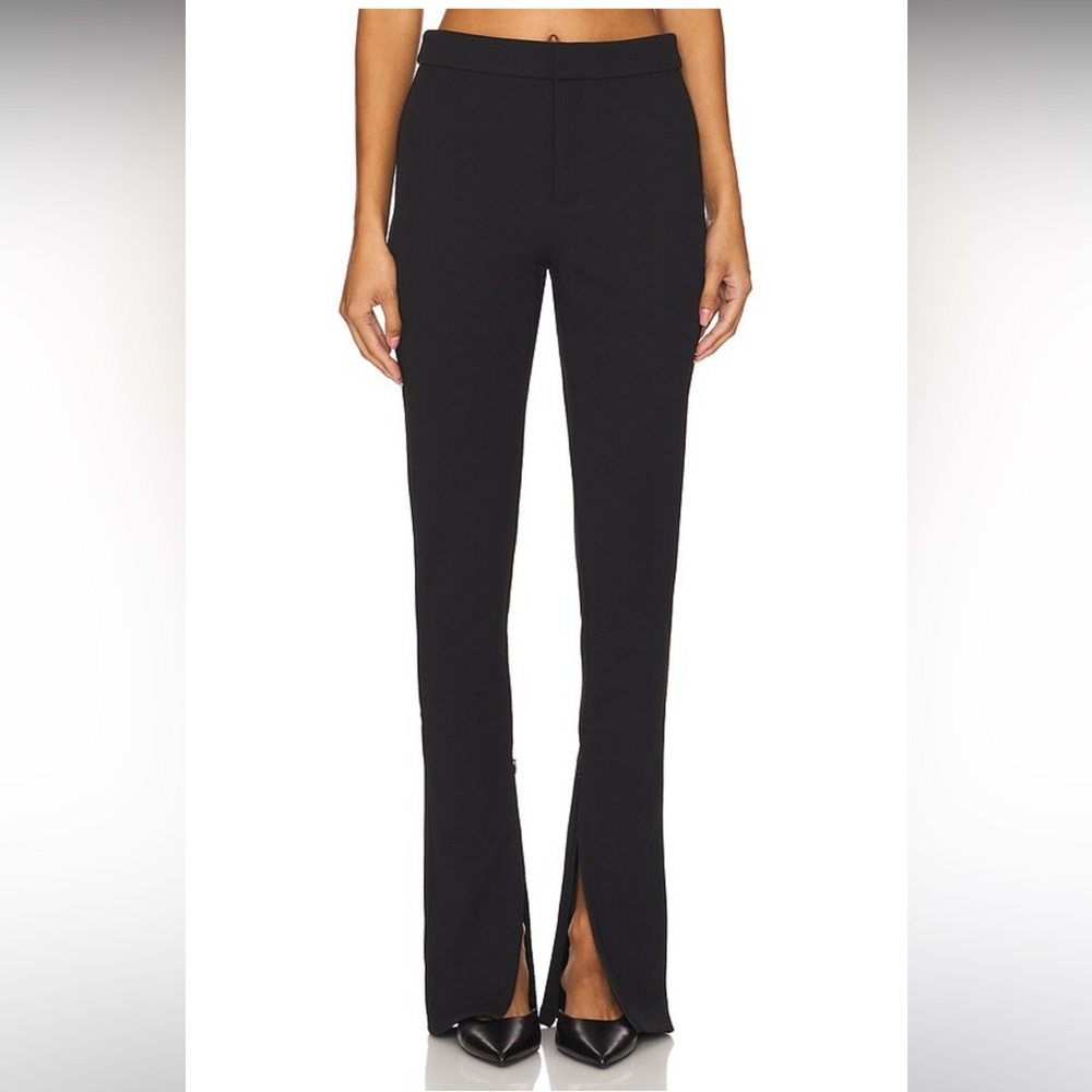 NWT Good American Ponte Flare Pants with Zipper Bottoms (4XL) 24W -26W